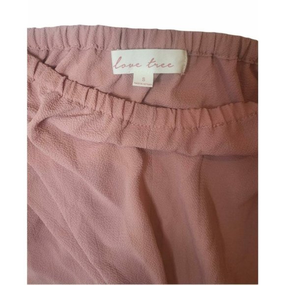NWOT Love Tree - Off the Shoulder Top, Rose Dawn Color - Size S - Picture 3 of 5